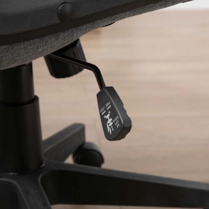 Silla de Oficina KLARNA, Tapizada en Tela color Gris