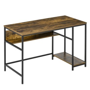Mesa de Oficina BRETON en Metal y Madera color Nogal