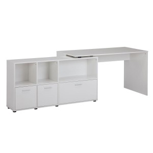 Mesa de Oficina MELINDA en Madera color Blanco