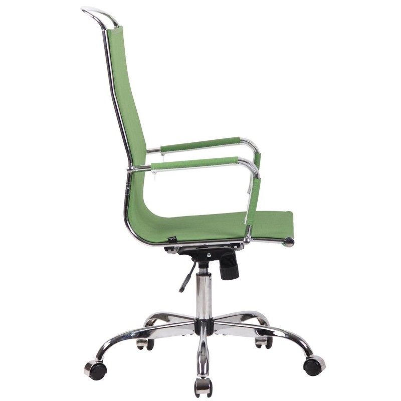 Silla de oficina SAMANTHA, estructura cromada, en malla negra