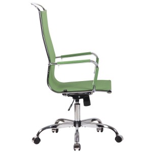 Silla de oficina SAMANTHA, estructura cromada, en malla negra