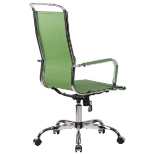 Silla de oficina SAMANTHA, estructura cromada, en malla negra