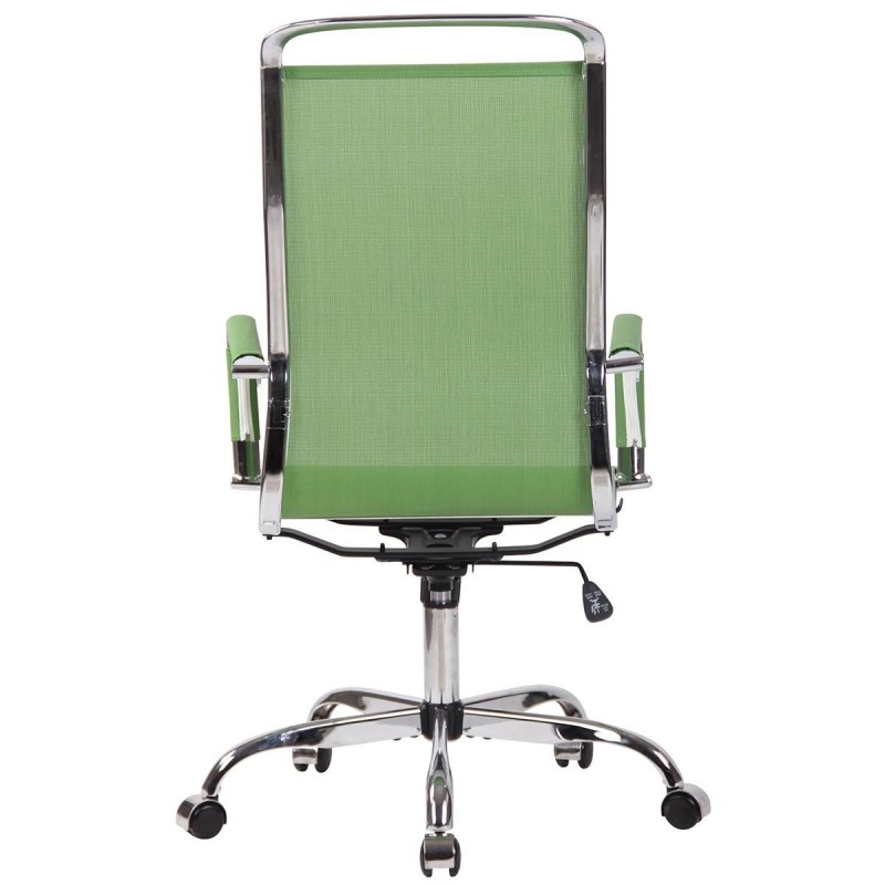 Silla de oficina SAMANTHA, estructura cromada, en malla negra
