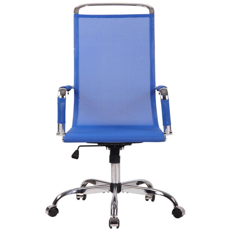 Silla de oficina SAMANTHA, estructura cromada, en malla negra