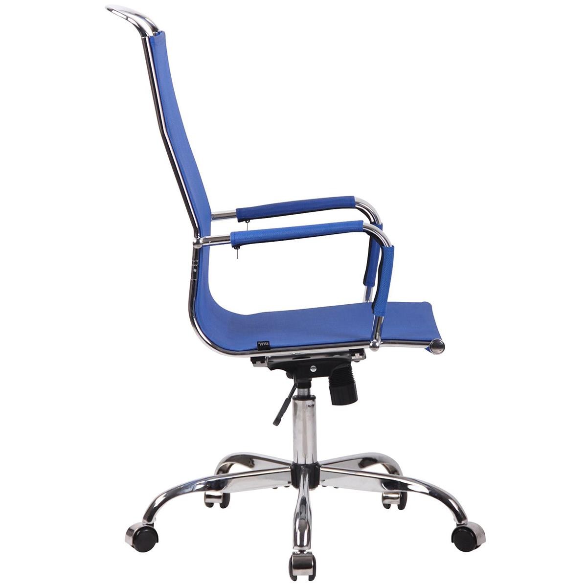 Silla de Oficina SAMANTHA, Estructura Metálica Cromada, Elegante Diseño, En Malla Negra