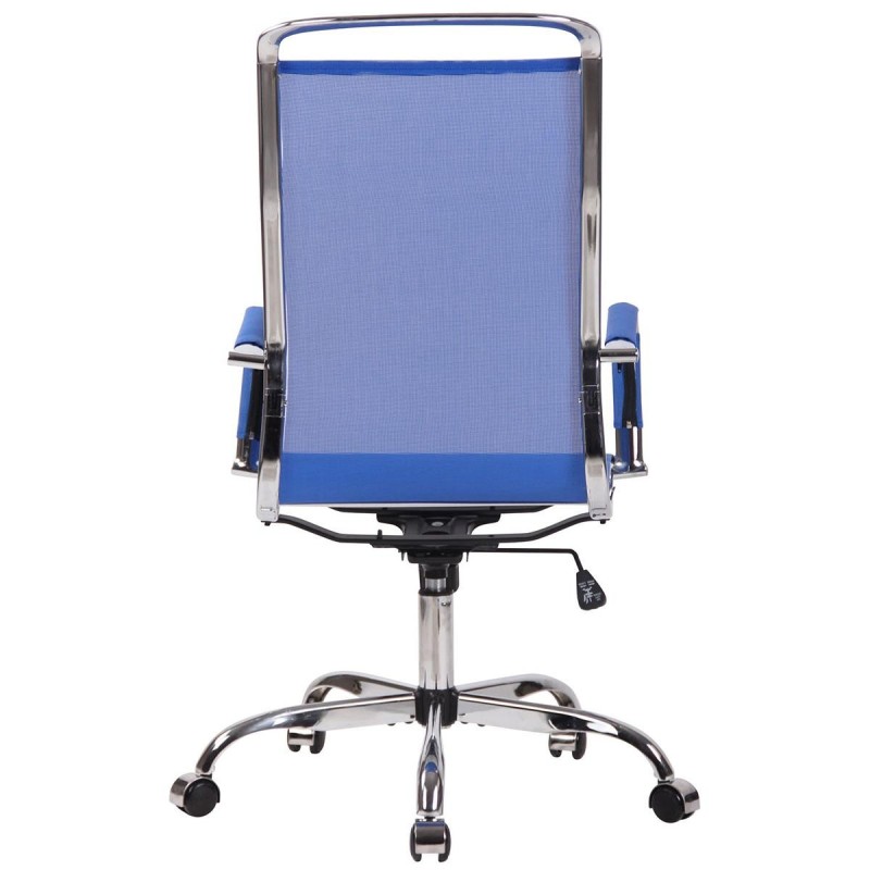 Silla de oficina SAMANTHA, estructura cromada, en malla negra