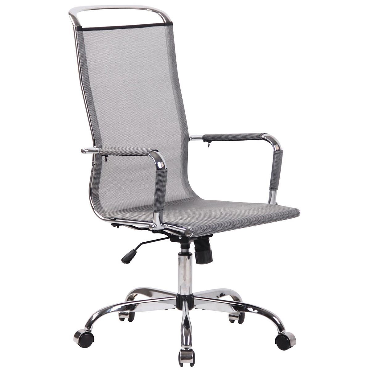 Silla de Oficina SAMANTHA, Estructura Metálica Cromada, Elegante Diseño, En Malla Negra