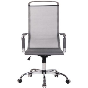Silla de oficina SAMANTHA, estructura cromada, en malla negra