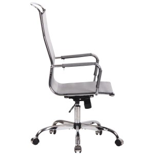 Silla de oficina SAMANTHA, estructura cromada, en malla negra