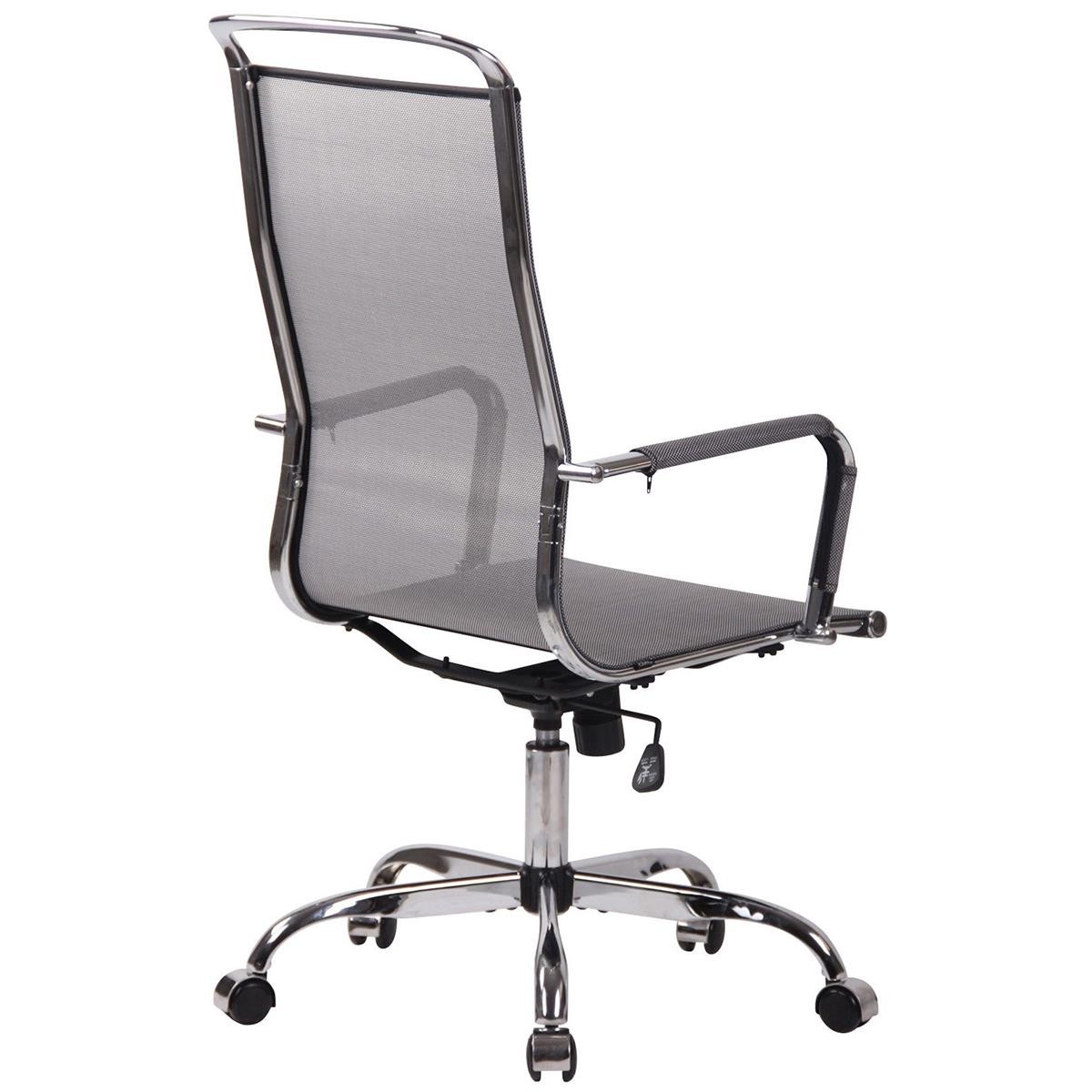 Silla de Oficina SAMANTHA, Estructura Metálica Cromada, Elegante Diseño, En Malla Negra