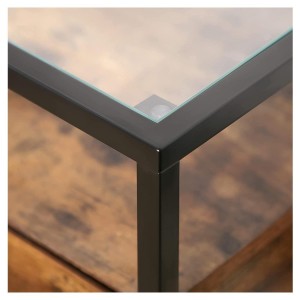 Mesa auxiliar KELLY, exclusivo diseño moderno, en madera color Marrón