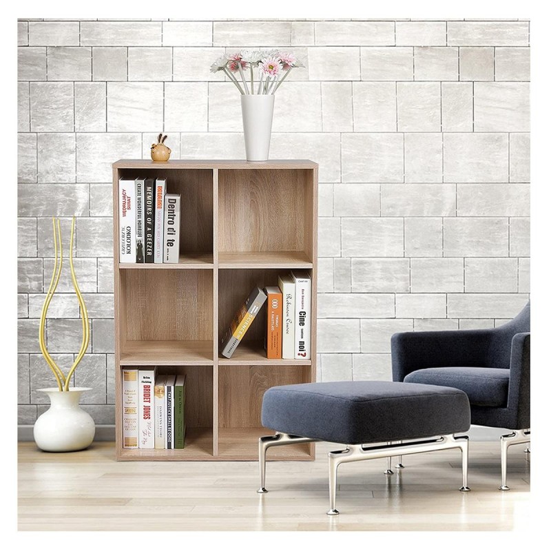 Estantería MONACO en Madera, color Roble