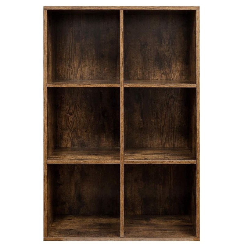 Estantería MONACO en Madera, color Marrón Oscuro