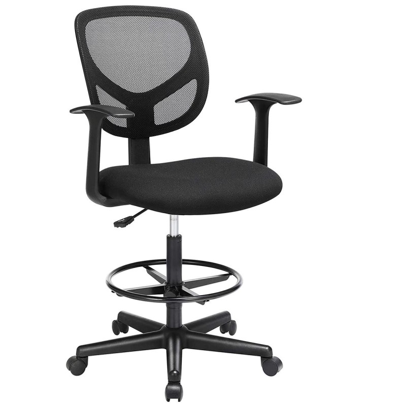 Silla de oficina MOKI PRO, Incluye Apoyabrazos, en malla traspirable color negro