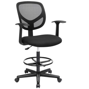 Silla de oficina MOKI PRO, Incluye Apoyabrazos, en malla traspirable color negro