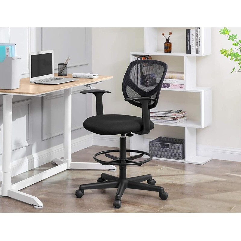 Silla de oficina MOKI PRO, Incluye Apoyabrazos, en malla traspirable color negro