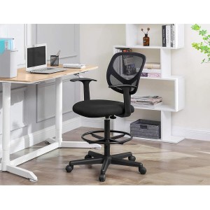 Silla de oficina MOKI PRO, Incluye Apoyabrazos, en malla traspirable color negro