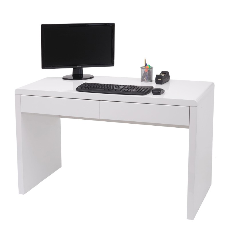 Mesa de Ordenador MANCHESTER, 120x60x75 cm, en Madera color Blanco