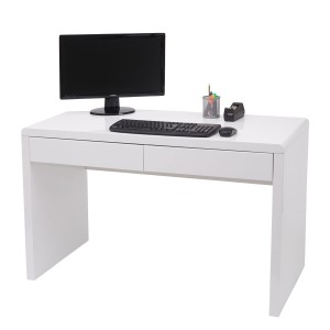 Mesa de Ordenador MANCHESTER, 120x60x75 cm, en Madera color Blanco