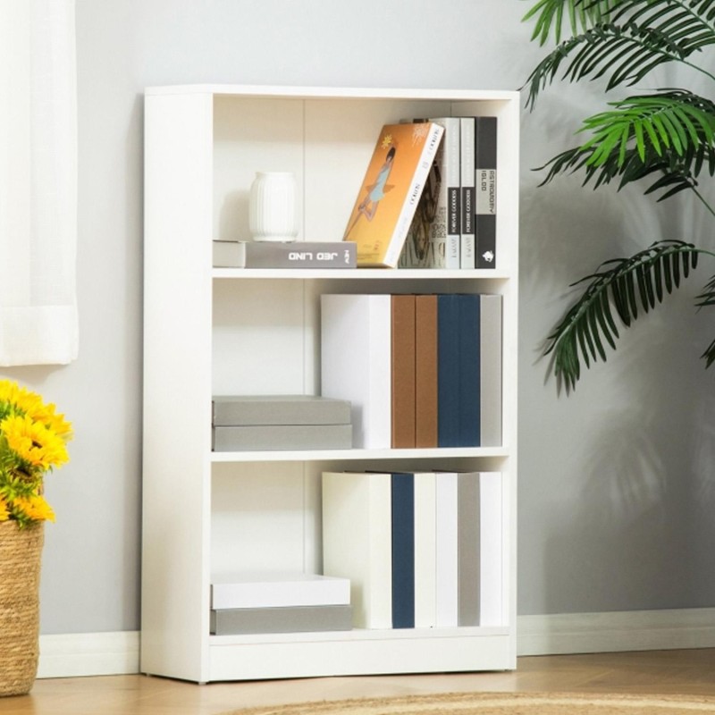 Estantería multiusos TOPYN, estilo sencillo y funcional, en Madera color Negro