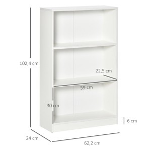 Estantería multiusos TOPYN, estilo sencillo y funcional, en Madera color Negro