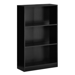 Estantería multiusos TOPYN, estilo sencillo y funcional, en Madera color Negro