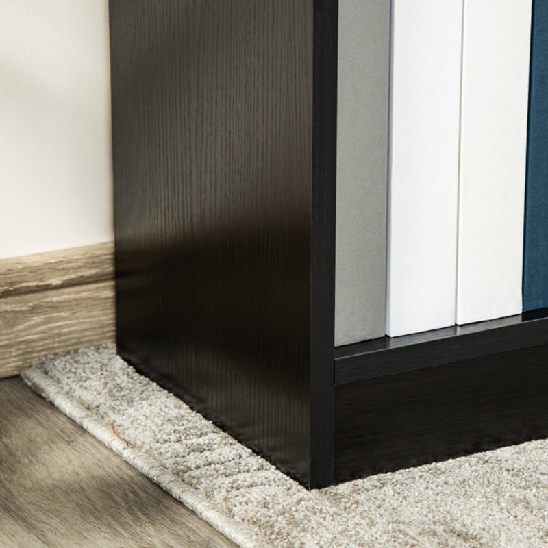 Estantería multiusos TOPYN, estilo sencillo y funcional, en Madera color Negro