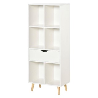 Estantería DELHI, Diseño Moderno, en Madera color Blanco 2