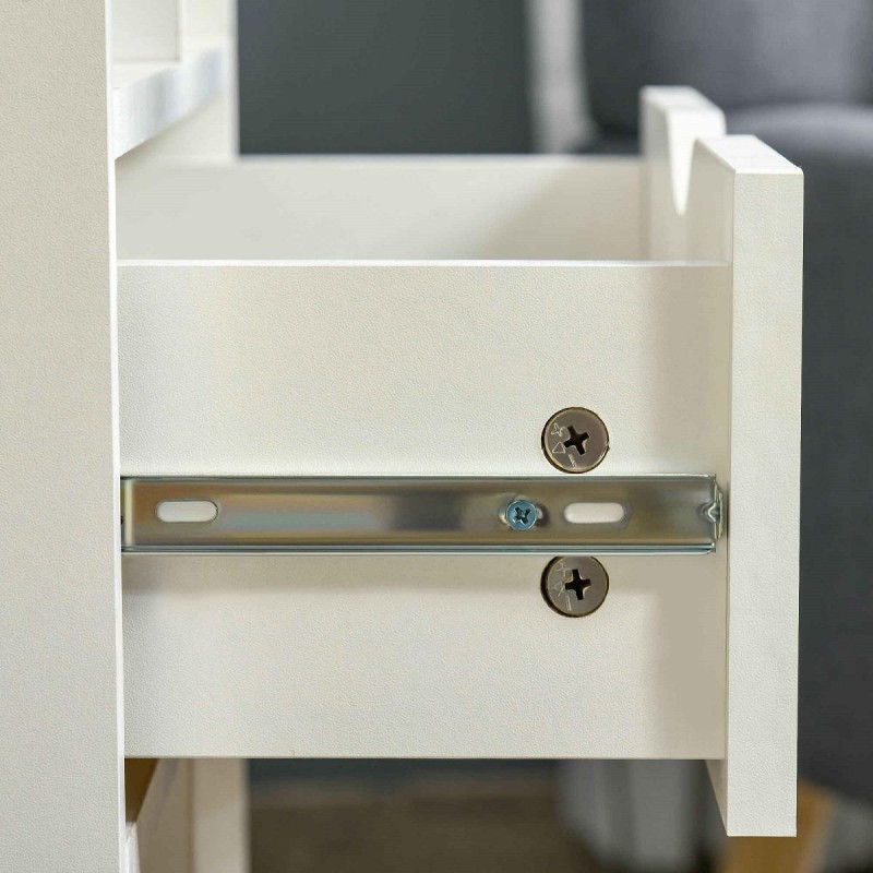 Estantería DELHI, Diseño Moderno, en Madera color Blanco