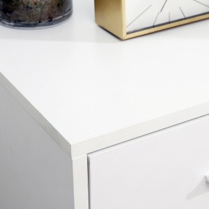 Mueble auxiliar con ruedas OLYMPIA, diseño moderno y funcional, en madera color Blanco