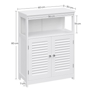Armario Auxiliar GROMER en Madera color Blanco