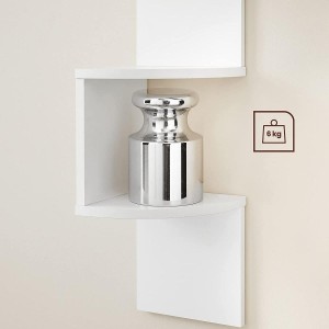 Estantería de pared LINSDAY, Diseño Moderno, en Madera color Negro