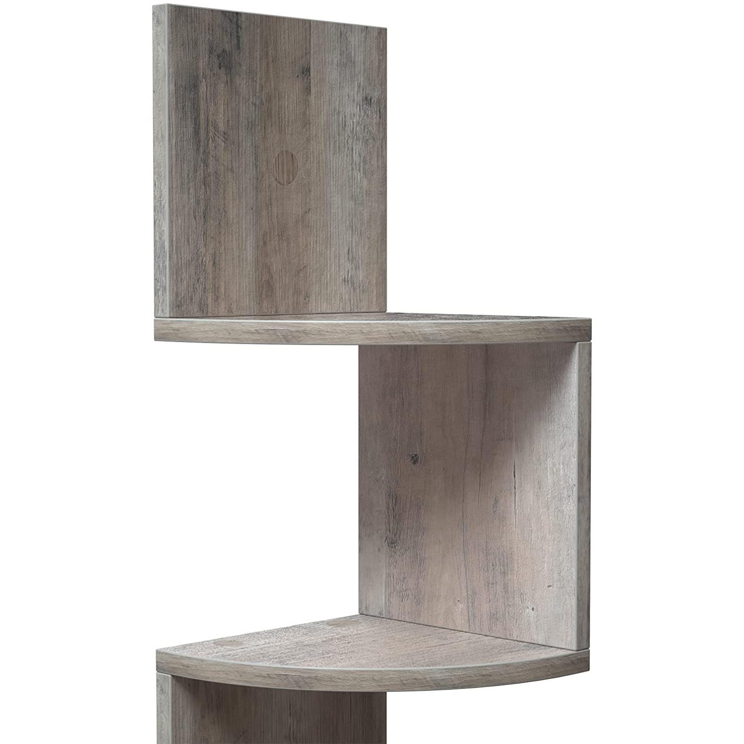 Estantería de pared LINSDAY, 20x20x127,5 cm, Diseño Moderno y Sofisticado, en Madera color Negro