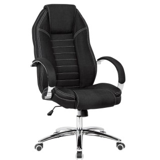 Sillón de Oficina TORONTO en Tela Negra