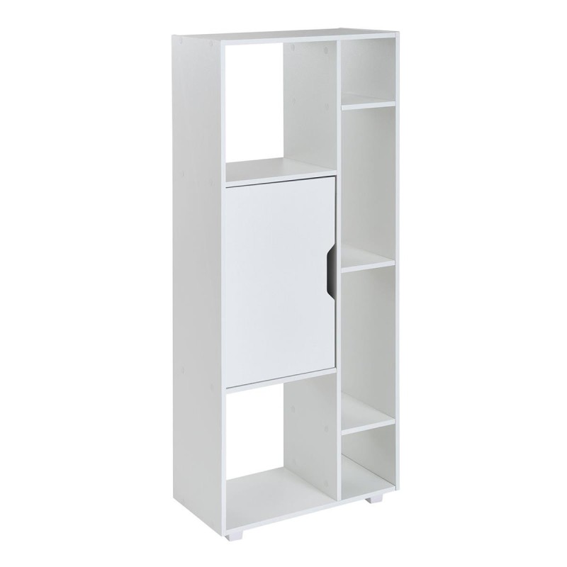 Estantería de diseño DREW, Estilo único, en Madera color Blanco