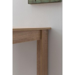 Mesa de Oficina con estantes YOLI, Diseño moderno, en madera color blanco