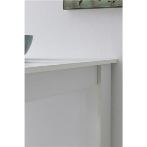 Mesa de Oficina con estantes YOLI, Diseño moderno, en madera color blanco
