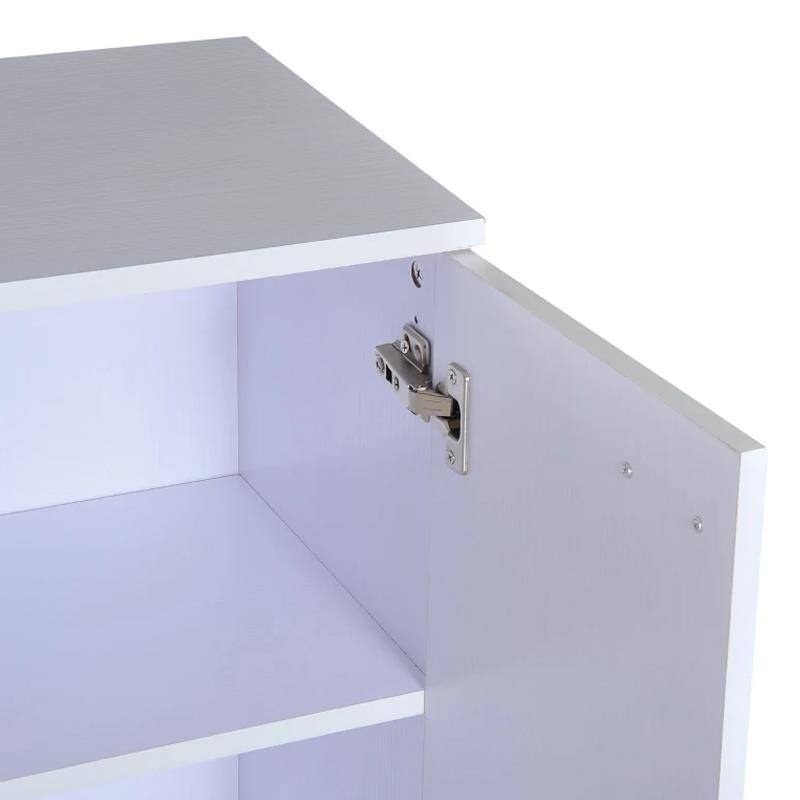 Armario auxiliar con Ruedas ORLEANS en Madera color Blanco