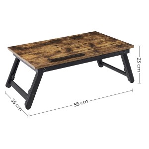 Soporte para Pantalla SUMMER, Totalmente Ajustable, en Metal y Madera color Marrón