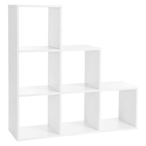 Estantería CHANTAL, 97,5x29 cm, En madera color Blanco