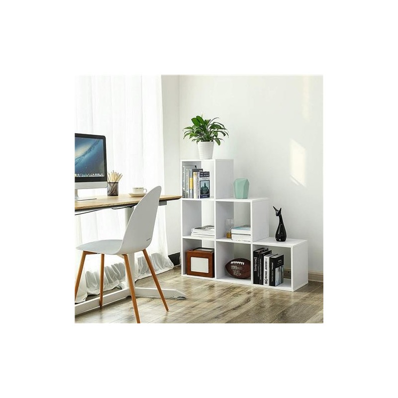 Estantería CHANTAL, 97,5x29 cm, En madera color Blanco