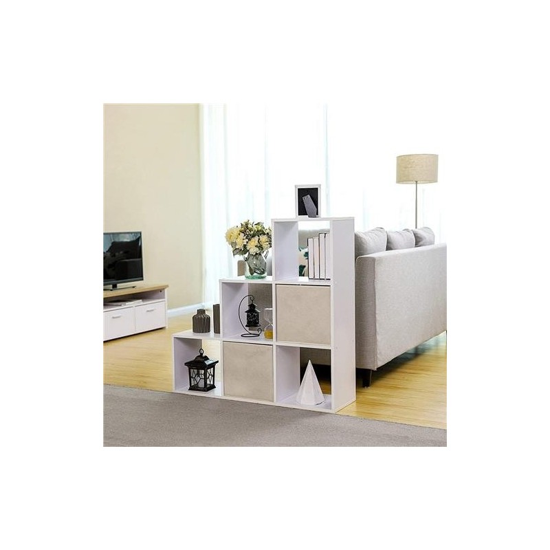 Estantería CHANTAL, 97,5x29 cm, En madera color Blanco