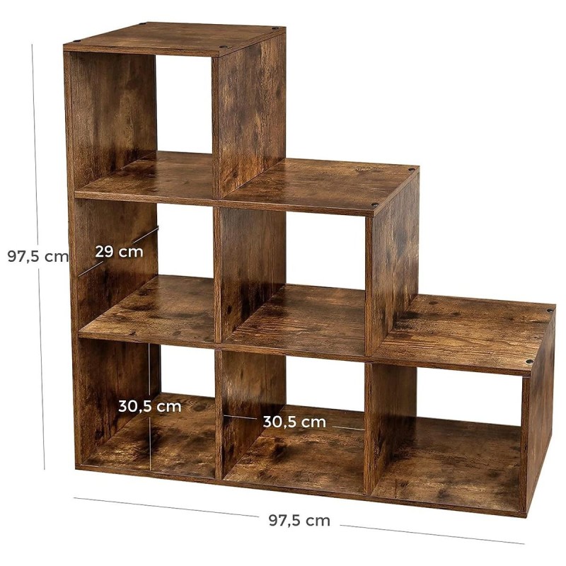 Estantería CHANTAL, 97,5x29 cm, En madera color Blanco