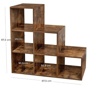 Estantería CHANTAL, 97,5x29 cm, En madera color Blanco