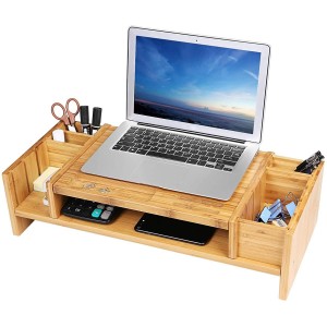 Soporte para Pantalla DAPHNE de Madera de Bambú