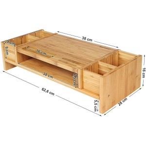 Soporte para Pantalla DAPHNE de Madera de Bambú