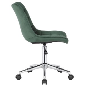 Silla de Oficina SAMMY en Terciopelo color Negro