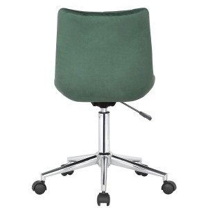 Silla de Oficina SAMMY en Terciopelo color Negro