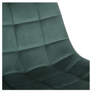 Silla de Oficina SAMMY en Terciopelo color Negro