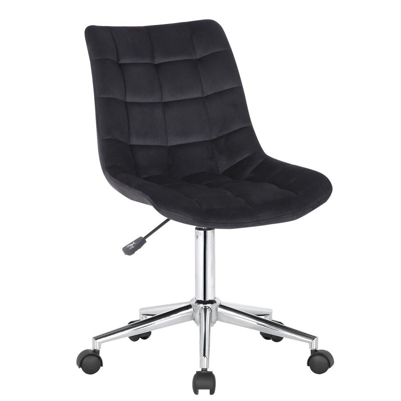 Silla de Oficina SAMMY en Terciopelo color Negro